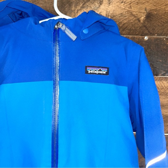 Patagonia Bright Blue Hooded Jacket - Picture 3 of 5